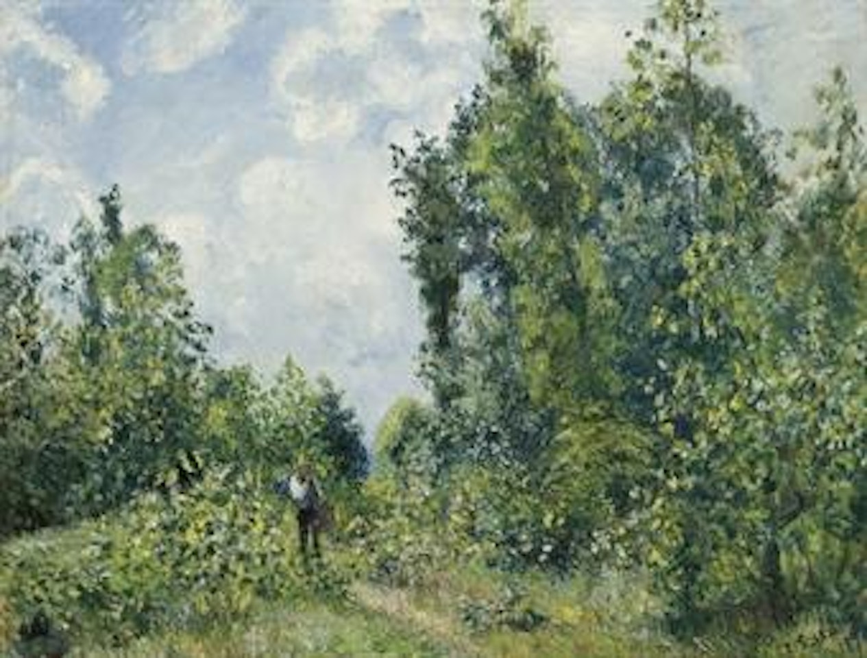 Lisière de bois by Camille Pissarro