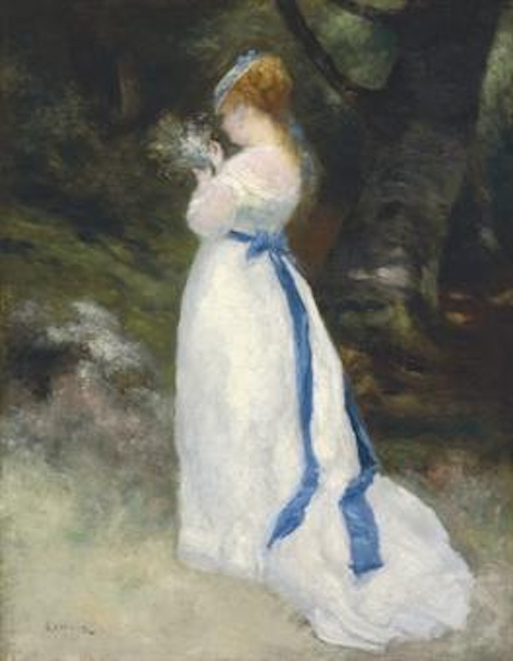 Portrait de Lise (Lise tenant un bouquet de fleurs des champs) by Pierre-Auguste Renoir