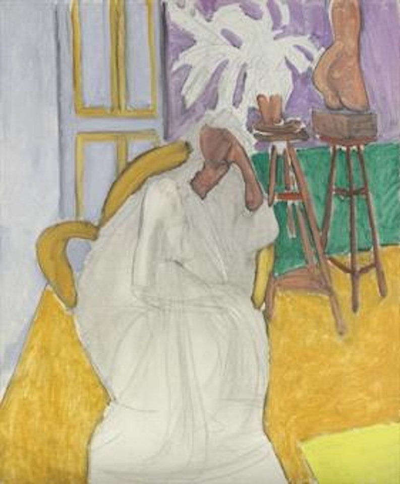Figure assise et le torse grec (la gandoura) by Henri Matisse