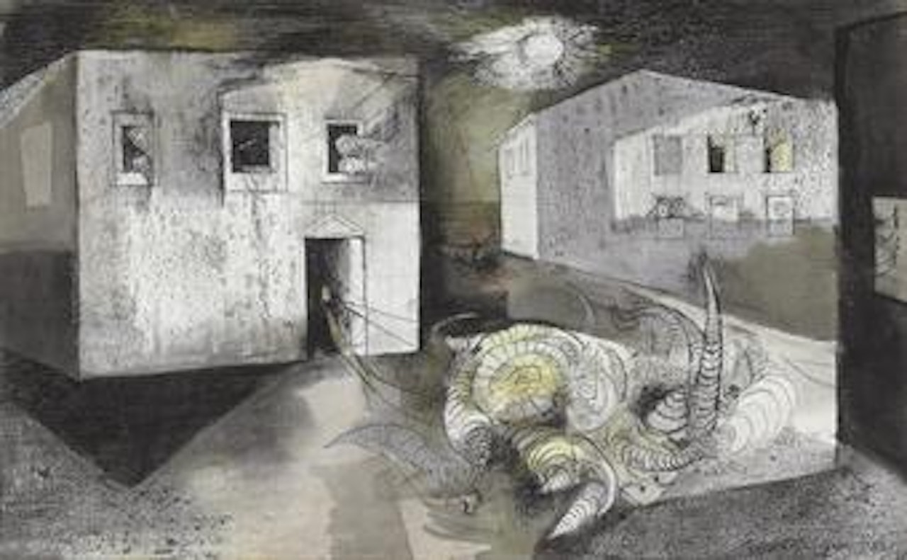 The Echo of the Bombardment by Keith Vaughan