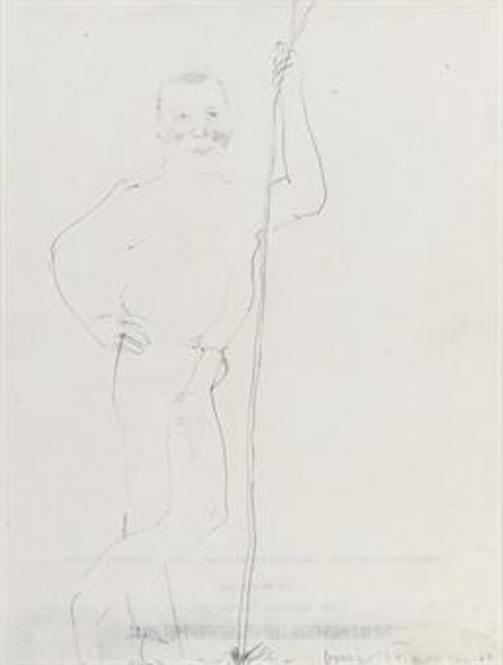 Portrait of Richard Buckle by David Hockney