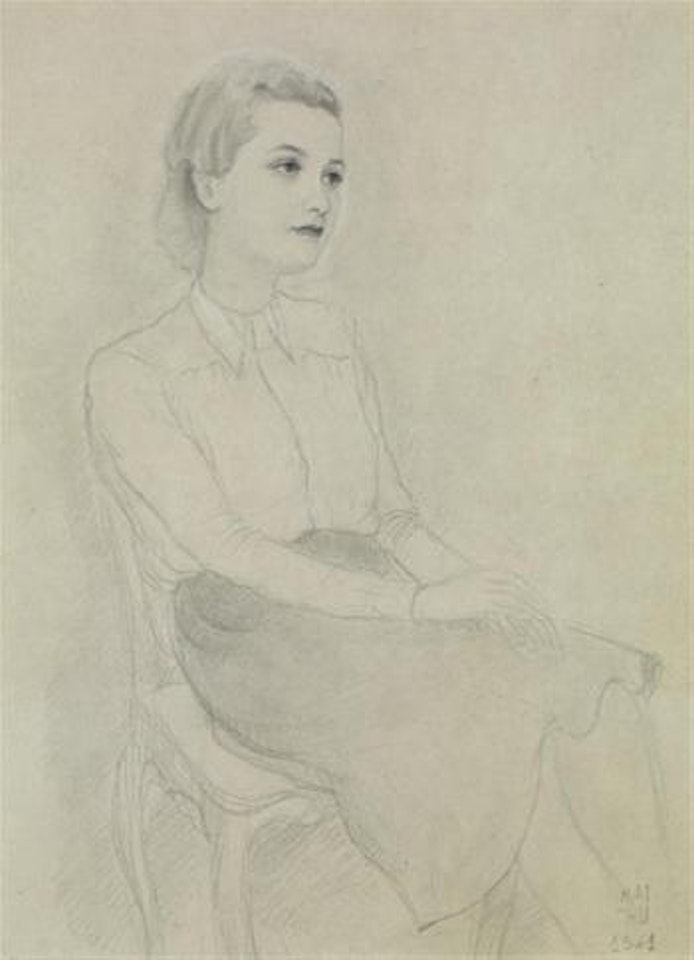 Femme assise by Mai Trung Thu