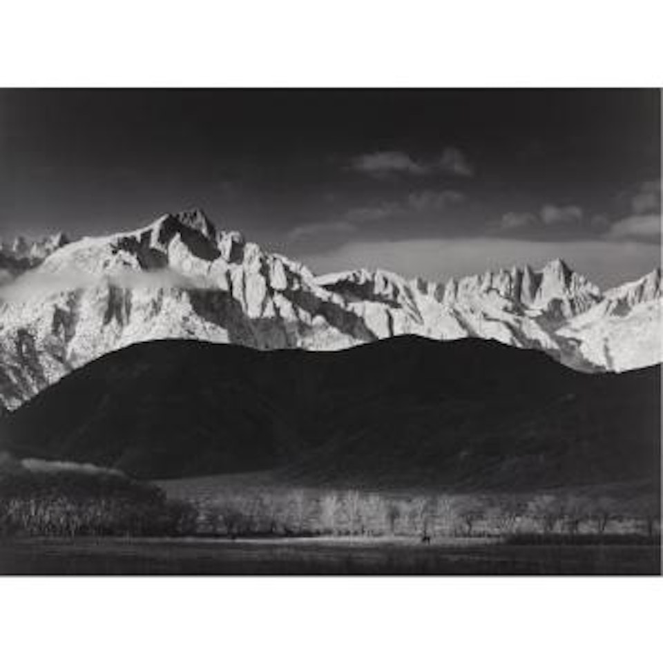 Winter Sunrise, The Sierra Nevada, From Lone Pine by Ansel Adams