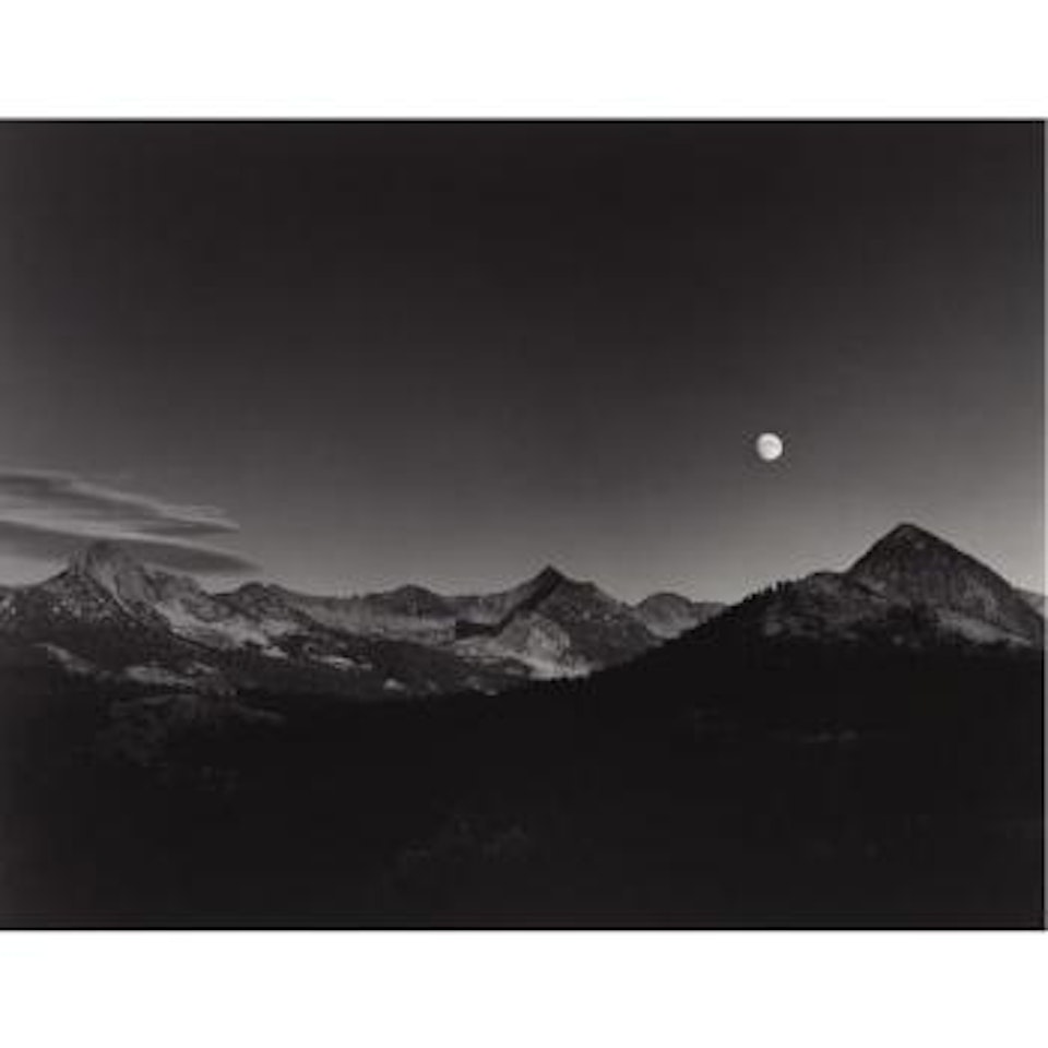 Moonrise From Glacier Point, Yosemite National Park by Ansel Adams