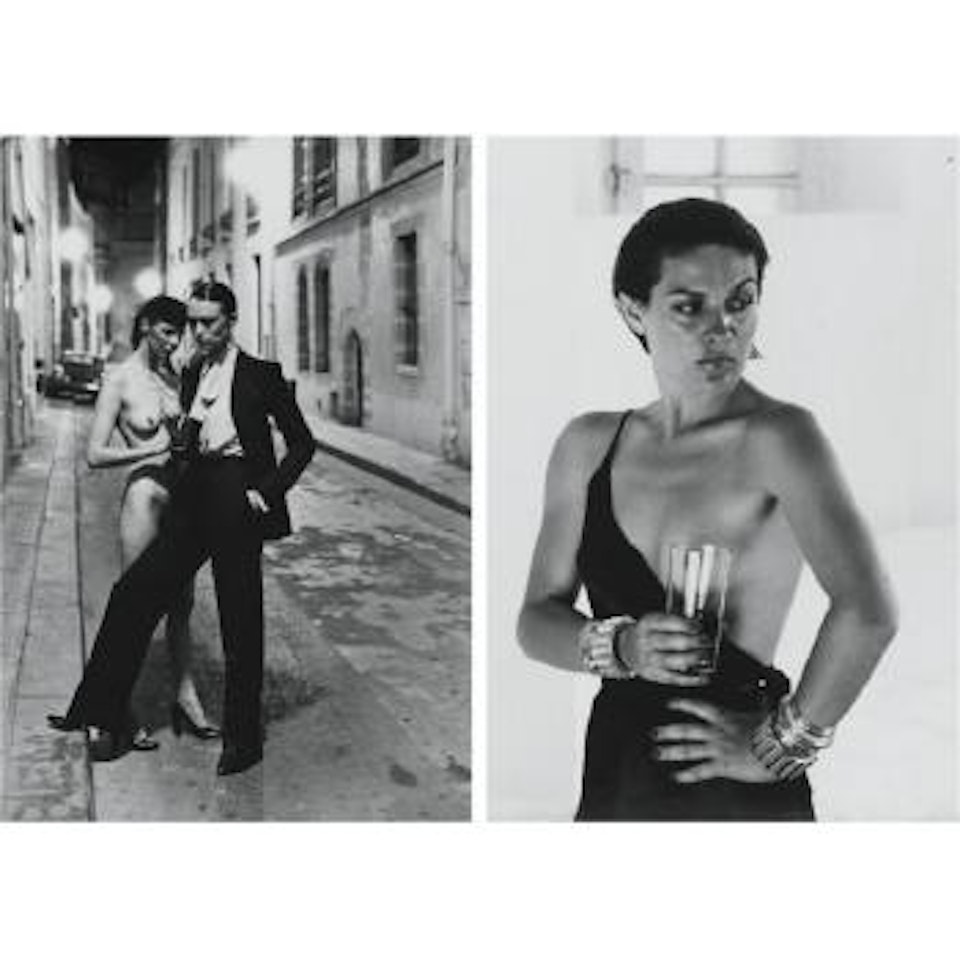 Paloma Picasso; and Rue Aubriot, Paris by Helmut Newton