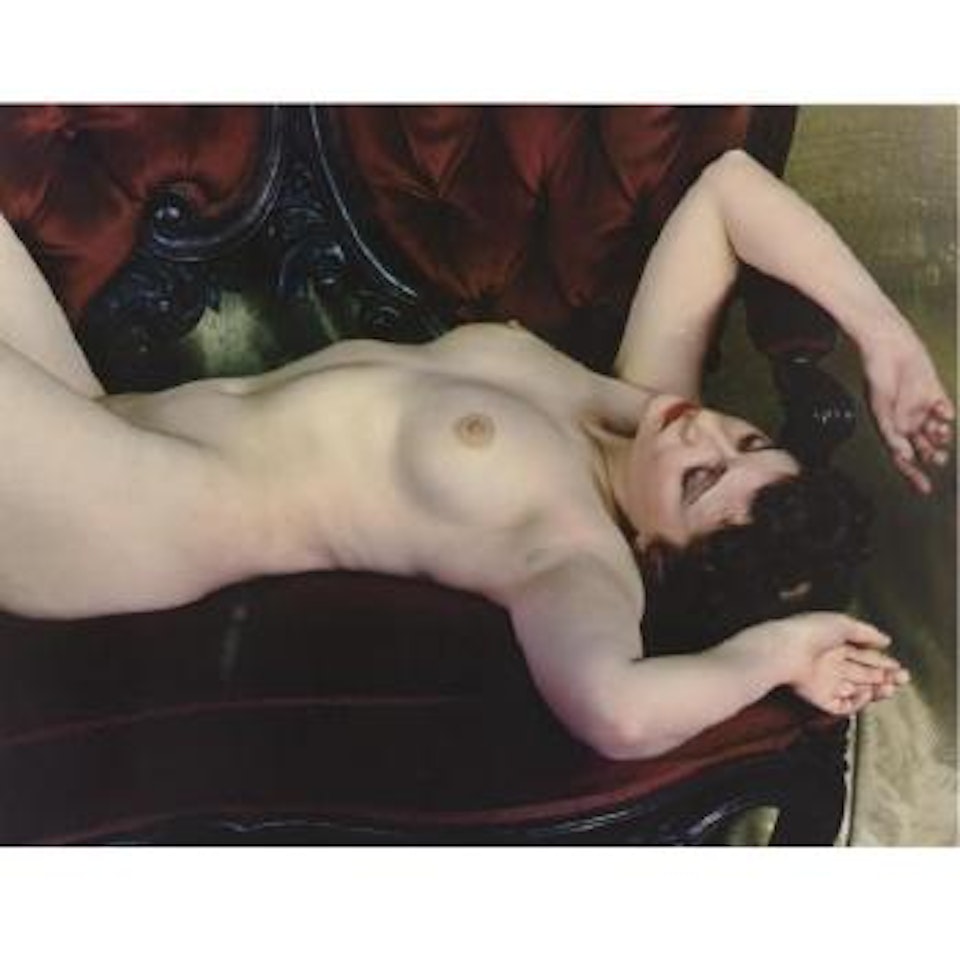 Nude Lying On Love Seat by Paul Outerbridge