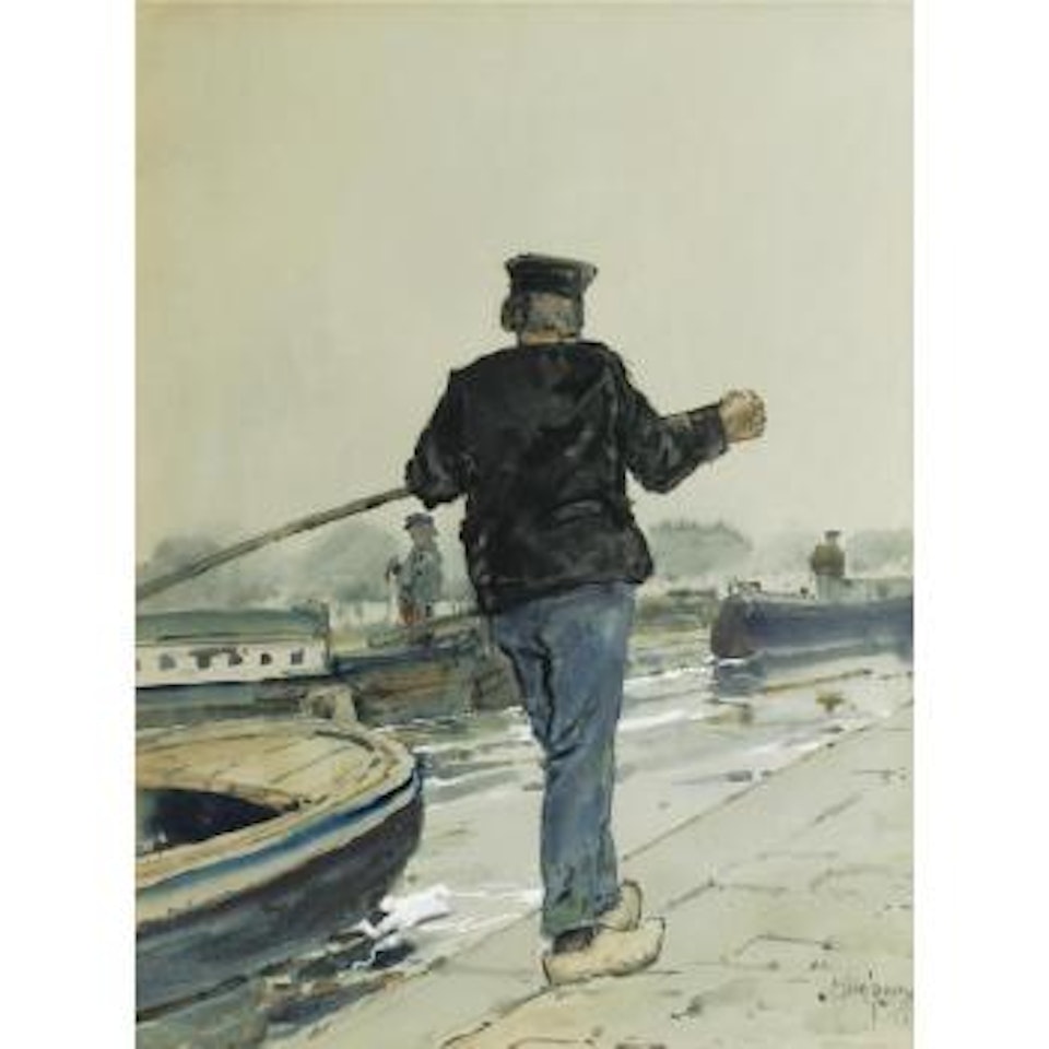 Riverside, Holland by Childe Hassam