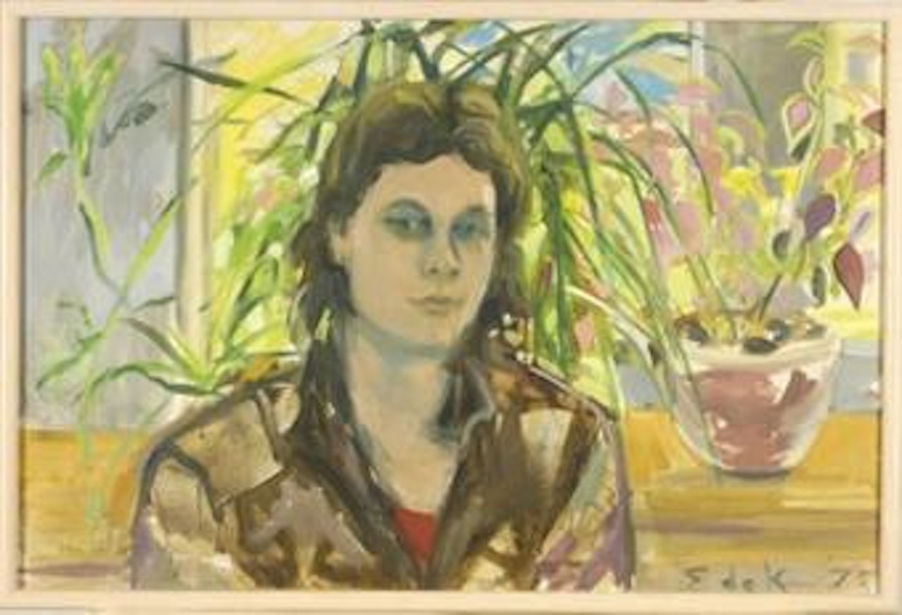 Portrait of a young man by Elaine de Kooning