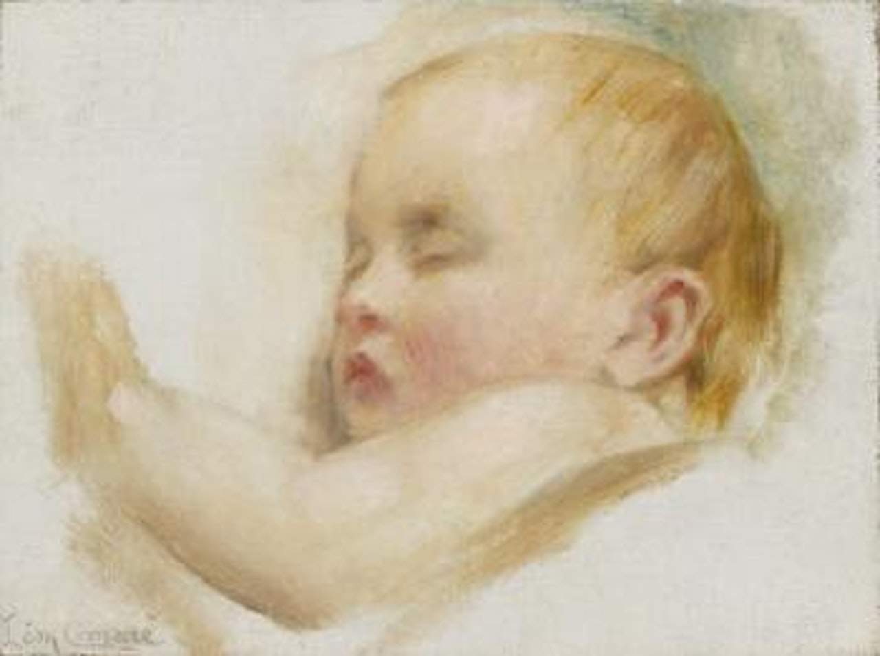 Etude d'un enfant endormi by Leon Comerre
