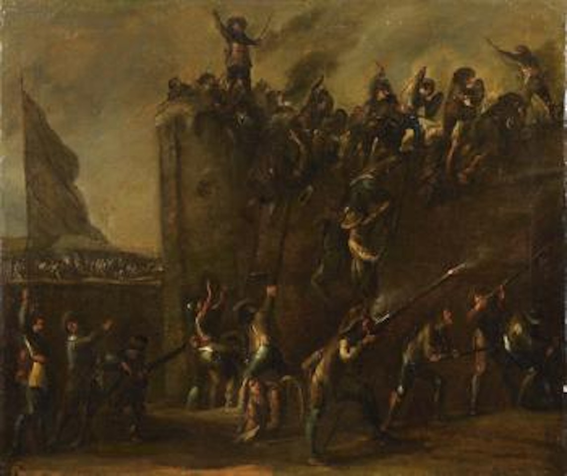 Scene de bataille by Cornelis de Wael