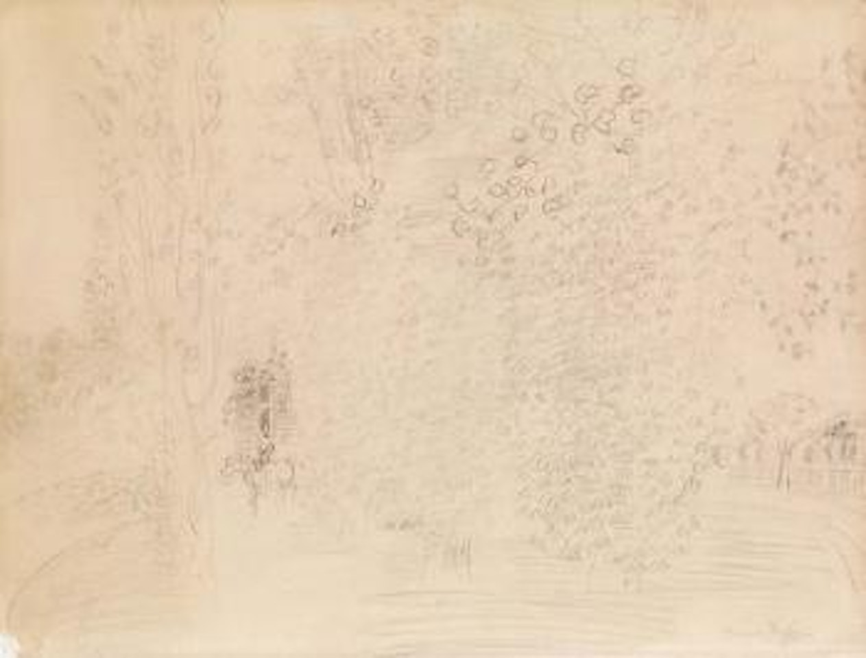 Cavalier dans les arbres by Raoul Dufy