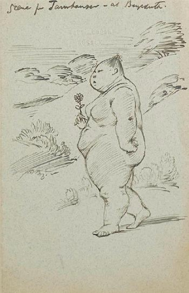 Scene for Tannhauser - at Beyreuth by Edward Coley Burne-Jones