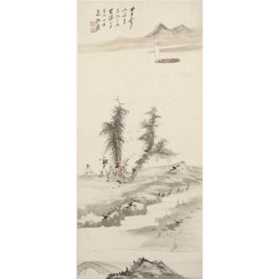 A Scholar By A Riverbank by Zhang Daqian