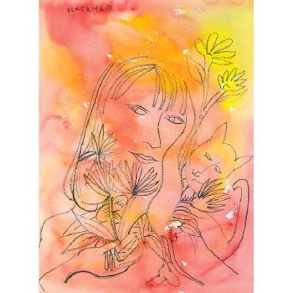 Friends And Flowers by Charles Blackman
