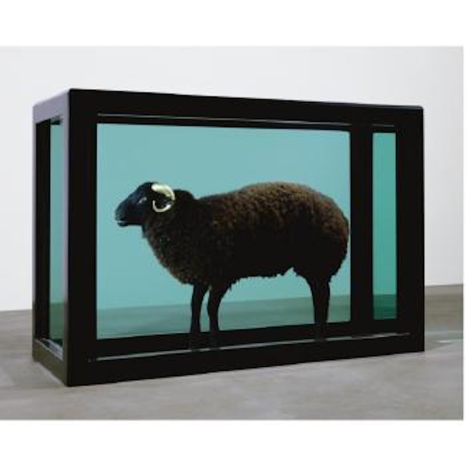 The Black Sheep With The Golden Horn by Damien Hirst