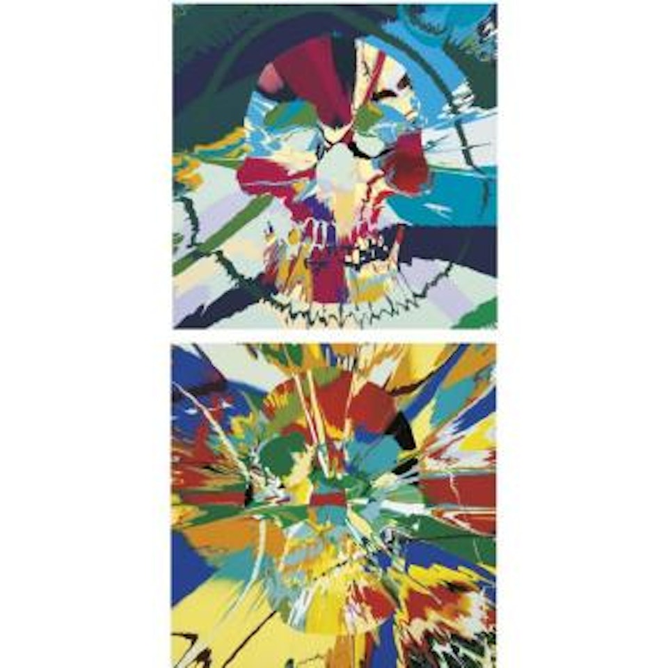 (I) Beautiful Venus Apparition Intense Painting (With Extra Inner Beauty) (II) Beautiful Hera Neurosis Intense Painting (With Extra Inner Beauty) by Damien Hirst