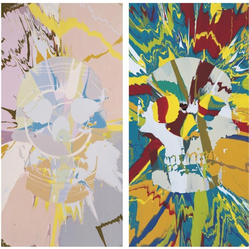 (I) Beautiful Hathor Erotomania Intense Painting (With Extra Inner Beauty) (II) Beautiful Ceres Intense Anhedonia Painting (With Extra Inner Beauty) by Damien Hirst