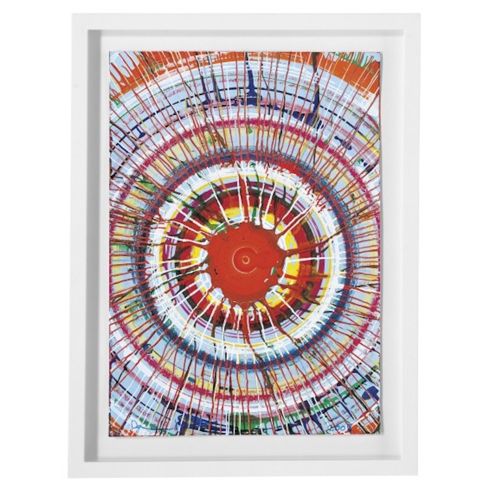 Beautiful Exploding Sun Drawing by Damien Hirst