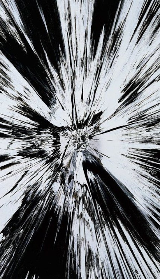 Beautiful, Black And White Shattered Inside My Head Forever Painting by Damien Hirst
