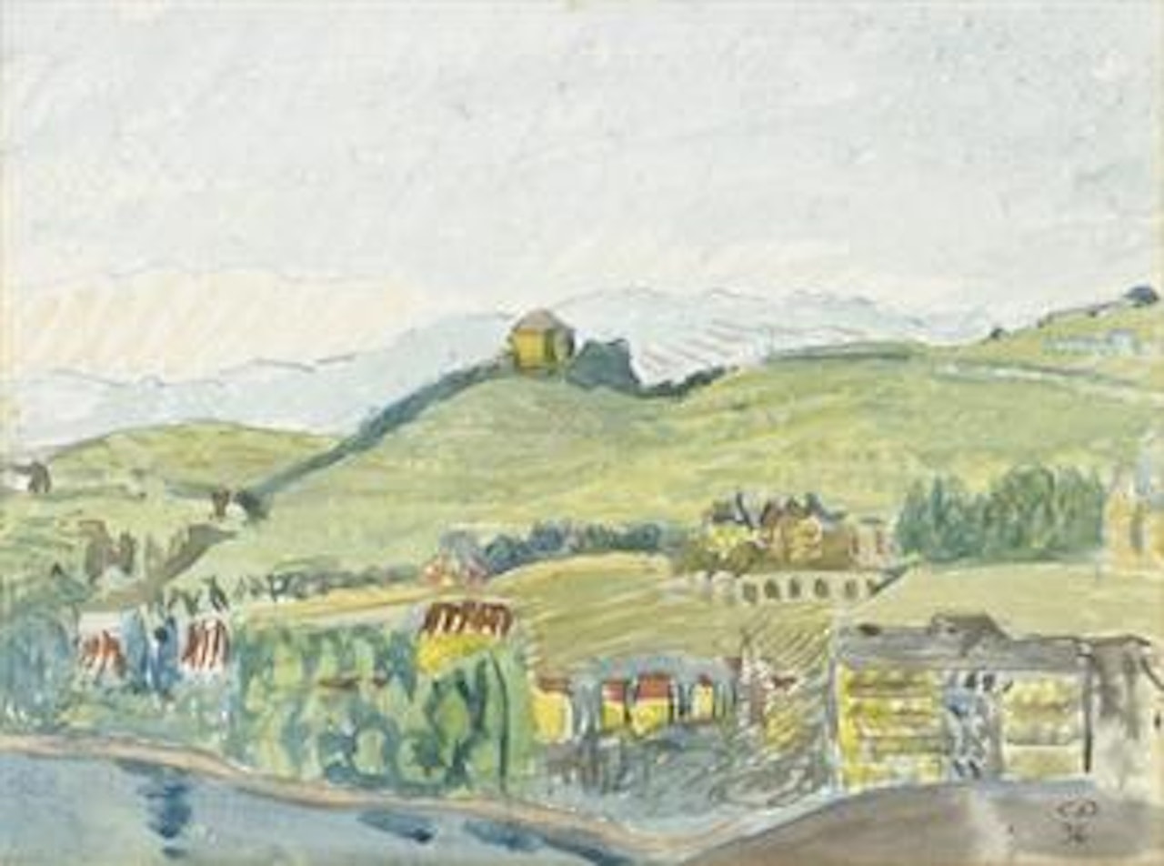 Schloss Châtelard in Montreux by Cuno Amiet
