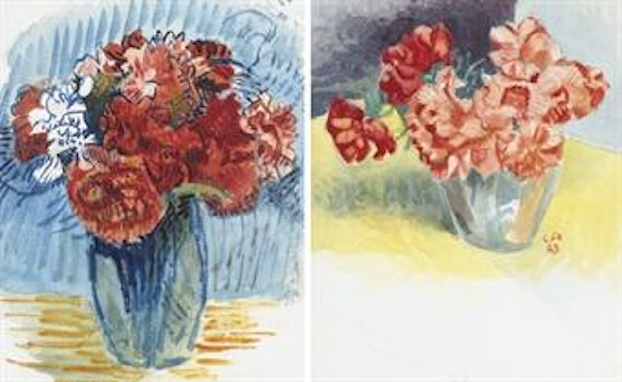 Blumenstillleben (recto/verso) by Cuno Amiet