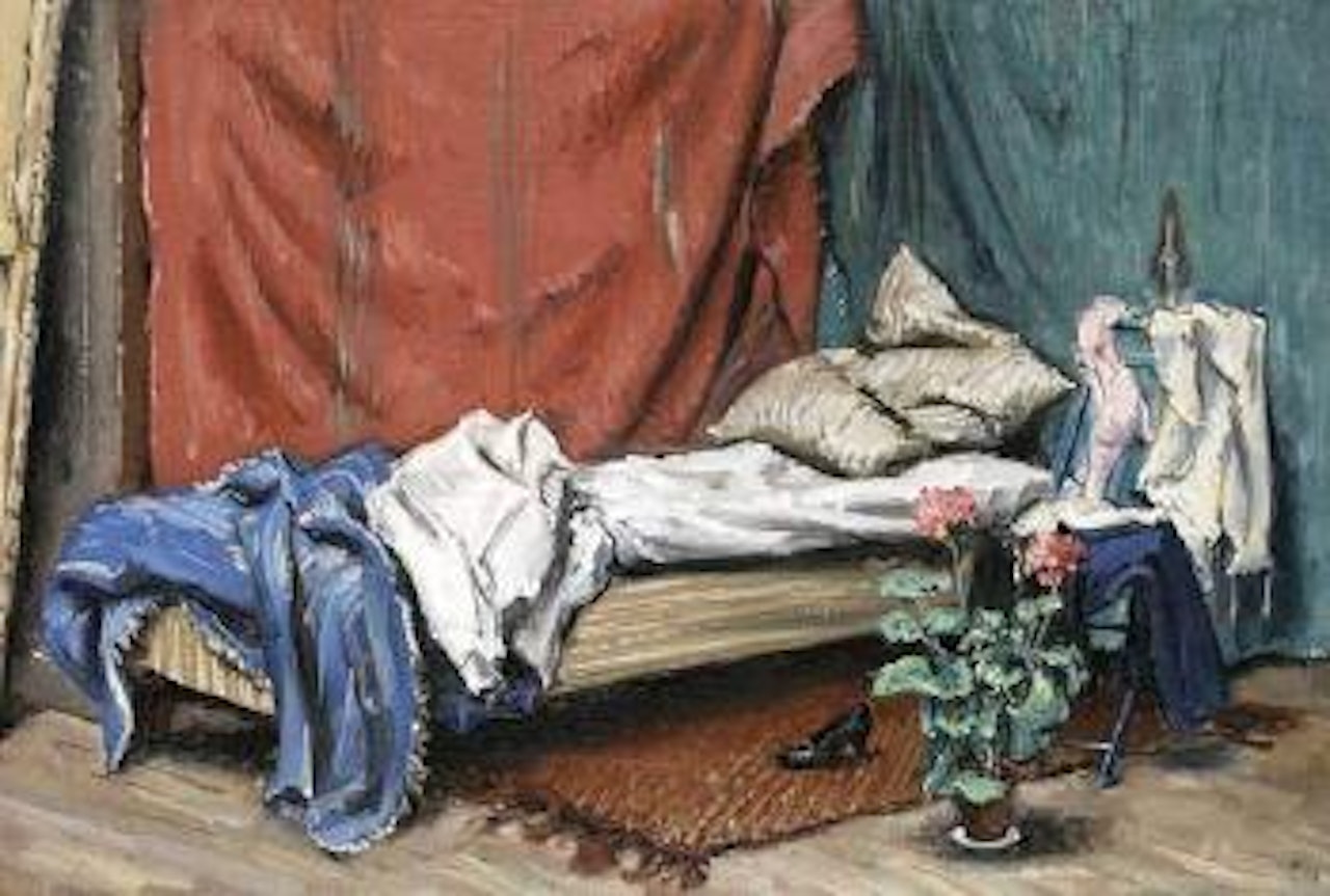 Le lit dans l'atelier by Jean Hélion