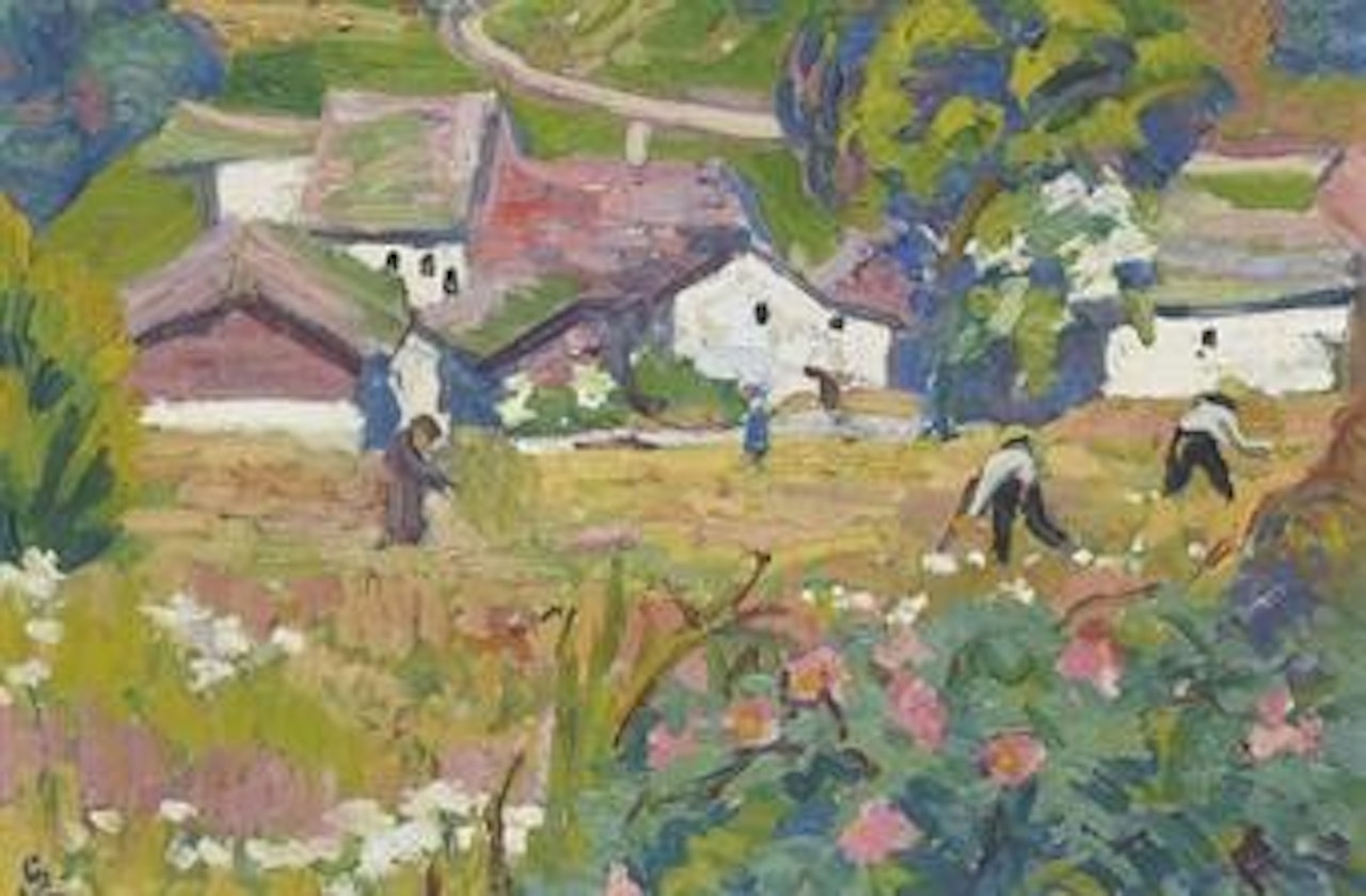 Paesaggio d'estate (Sommerlandschaft) by Giovanni Giacometti