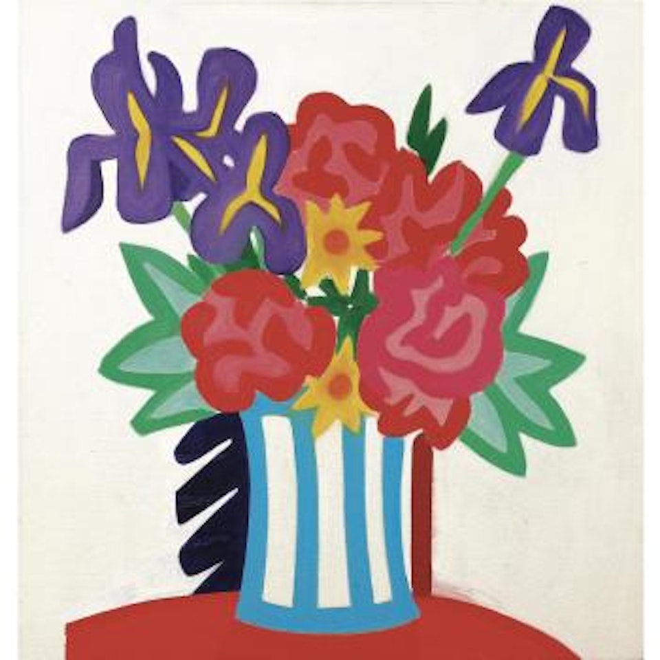 Study For Bouquet With Blue Shadow by Tom Wesselmann
