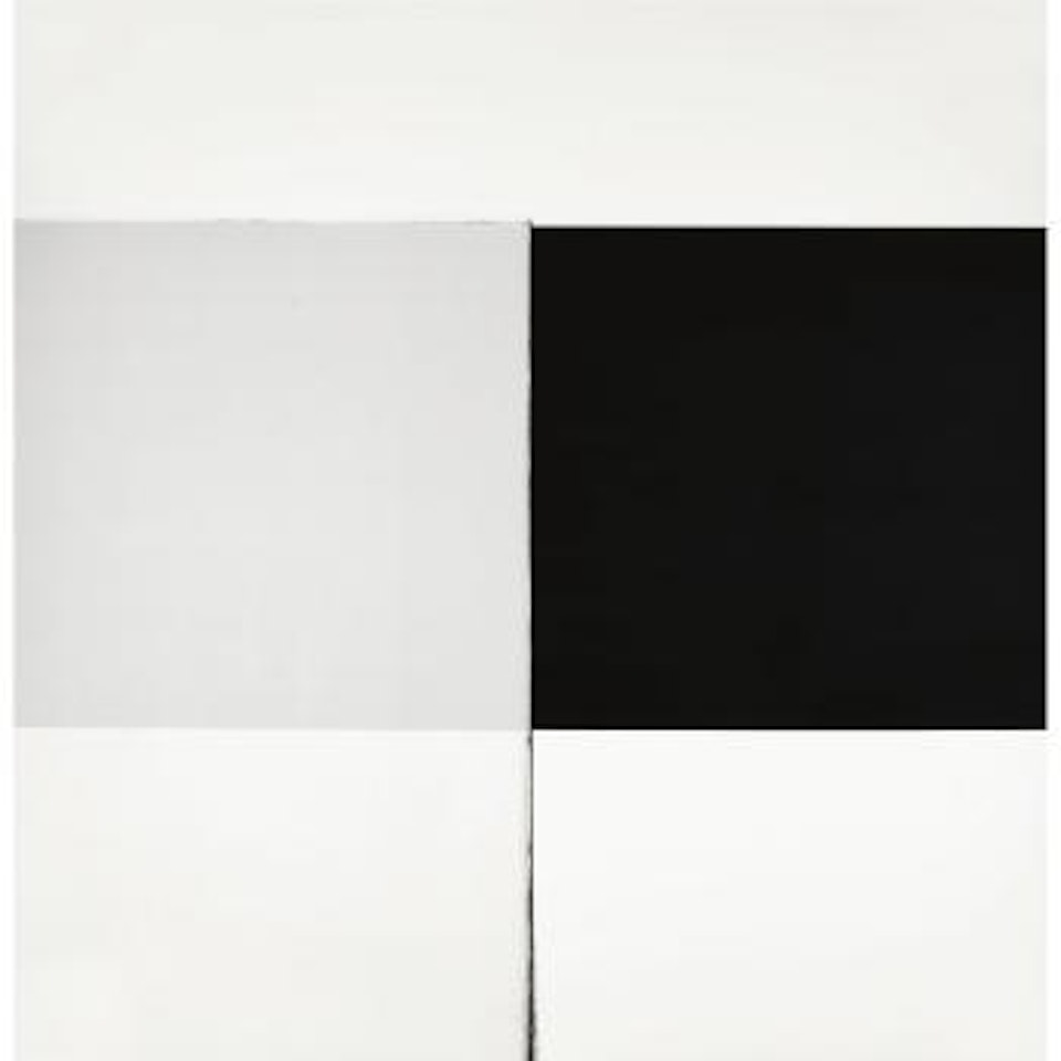 Exposed Painting: Charcoal Black, Yellow Oxide by Callum Innes