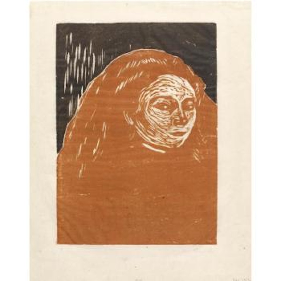 Womans Head (Woll 153; Schiefler 130) by Edvard Munch