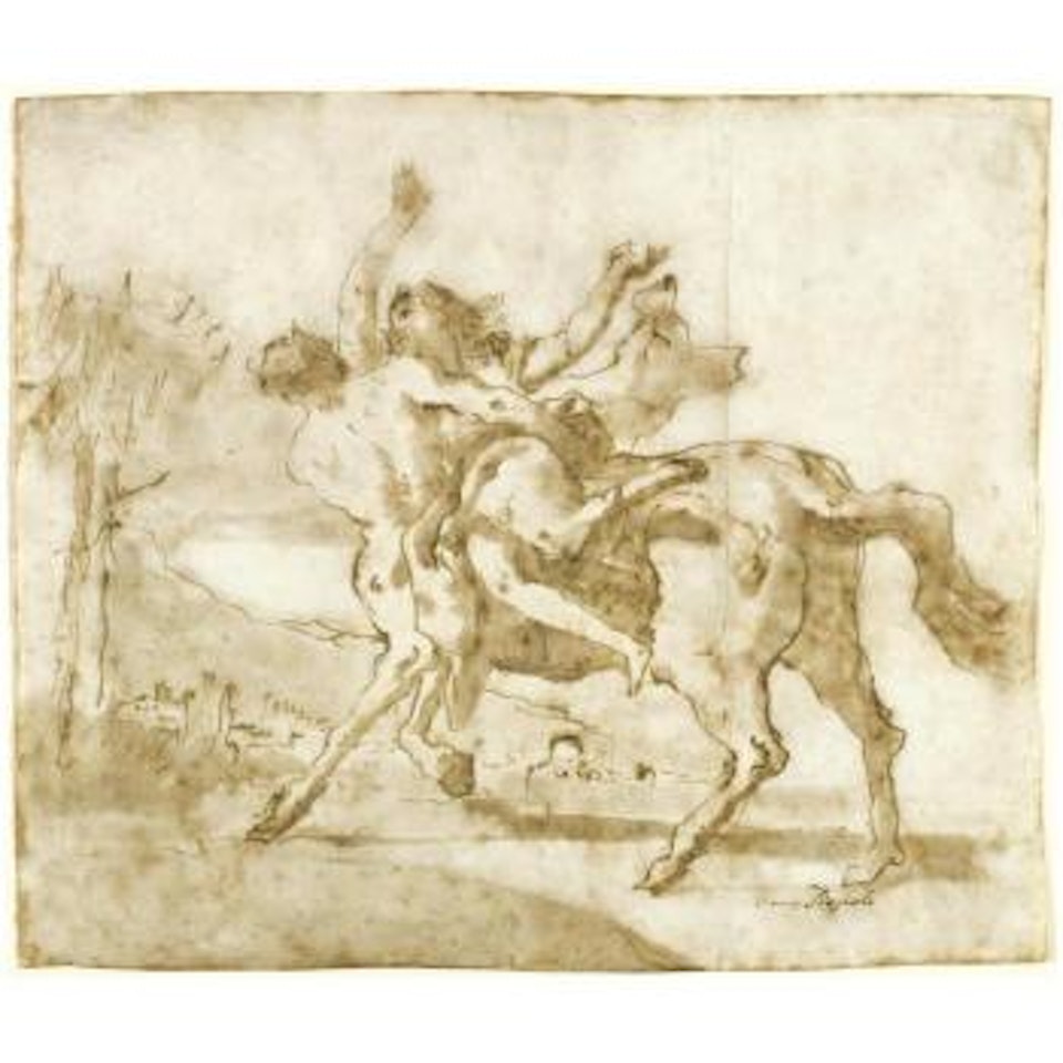 Nessus And Dejanira by Giovanni Domenico Tiepolo