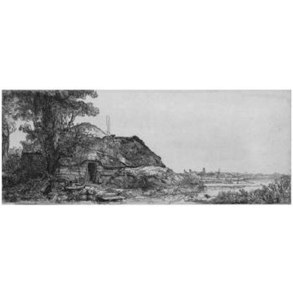 Landscape With A Cottage And A Large Tree (B., Holl. 226; H. 178; Bb. 41-B) by Attributed to Rembrandt Harmensz van Rijn