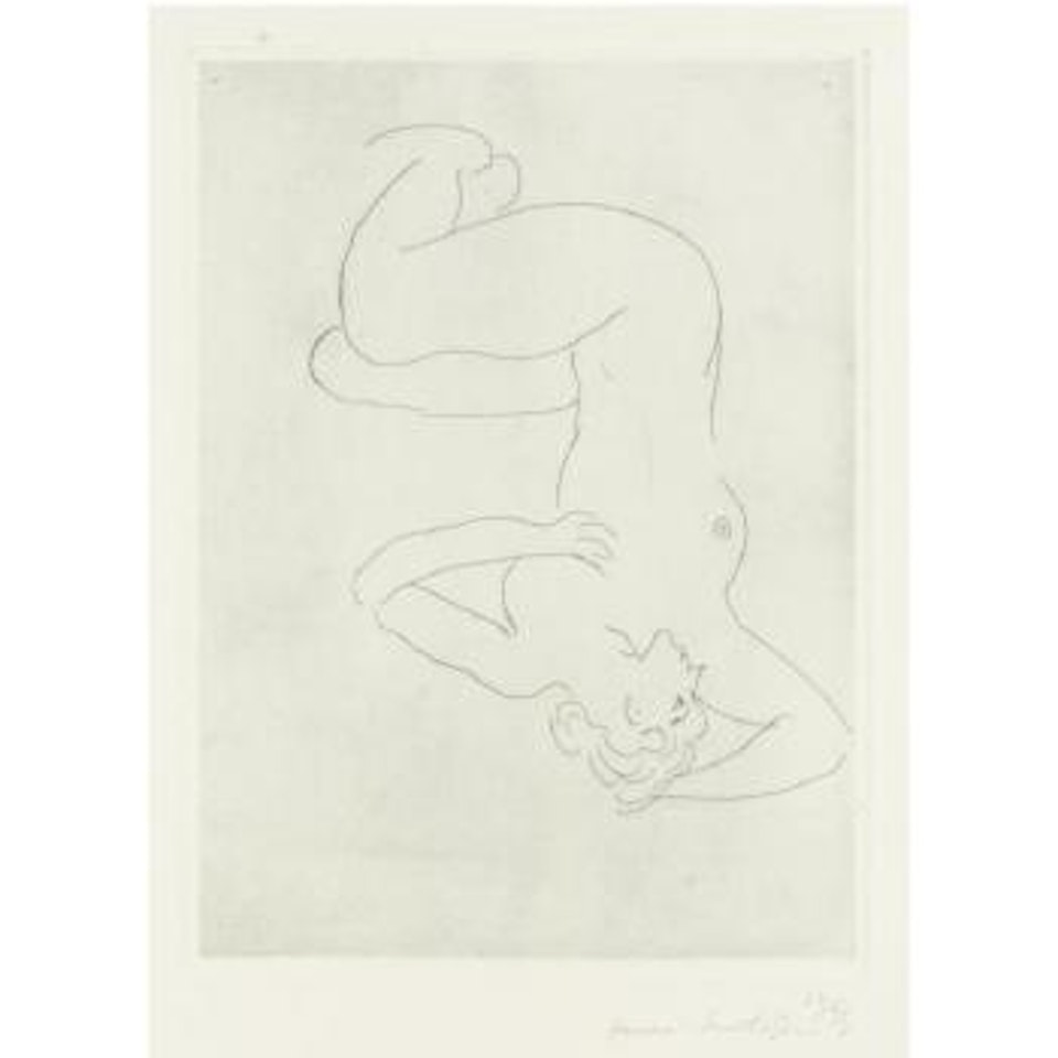 Nu Assis, Visage De Profil (D. 228) by Henri Matisse