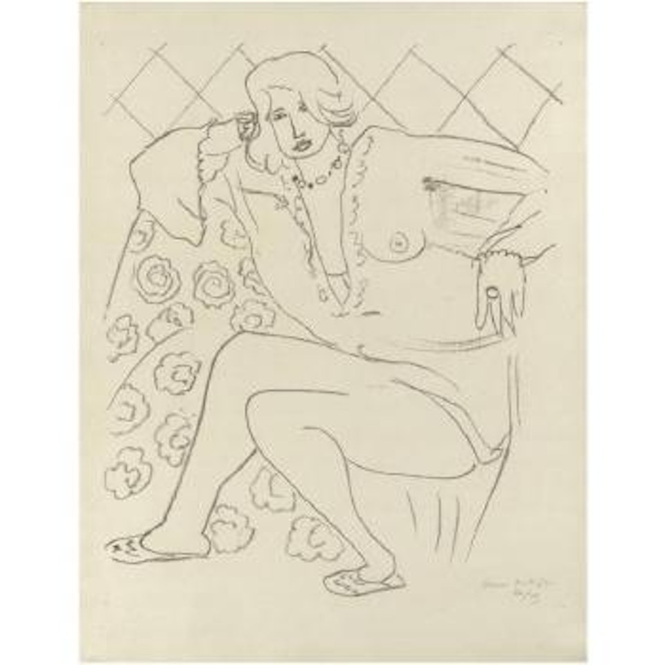 Figure Assise, Blouse Transparente (D. 519) by Henri Matisse
