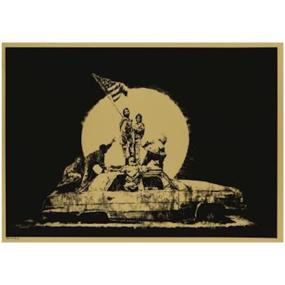 Gold Flag by Banksy