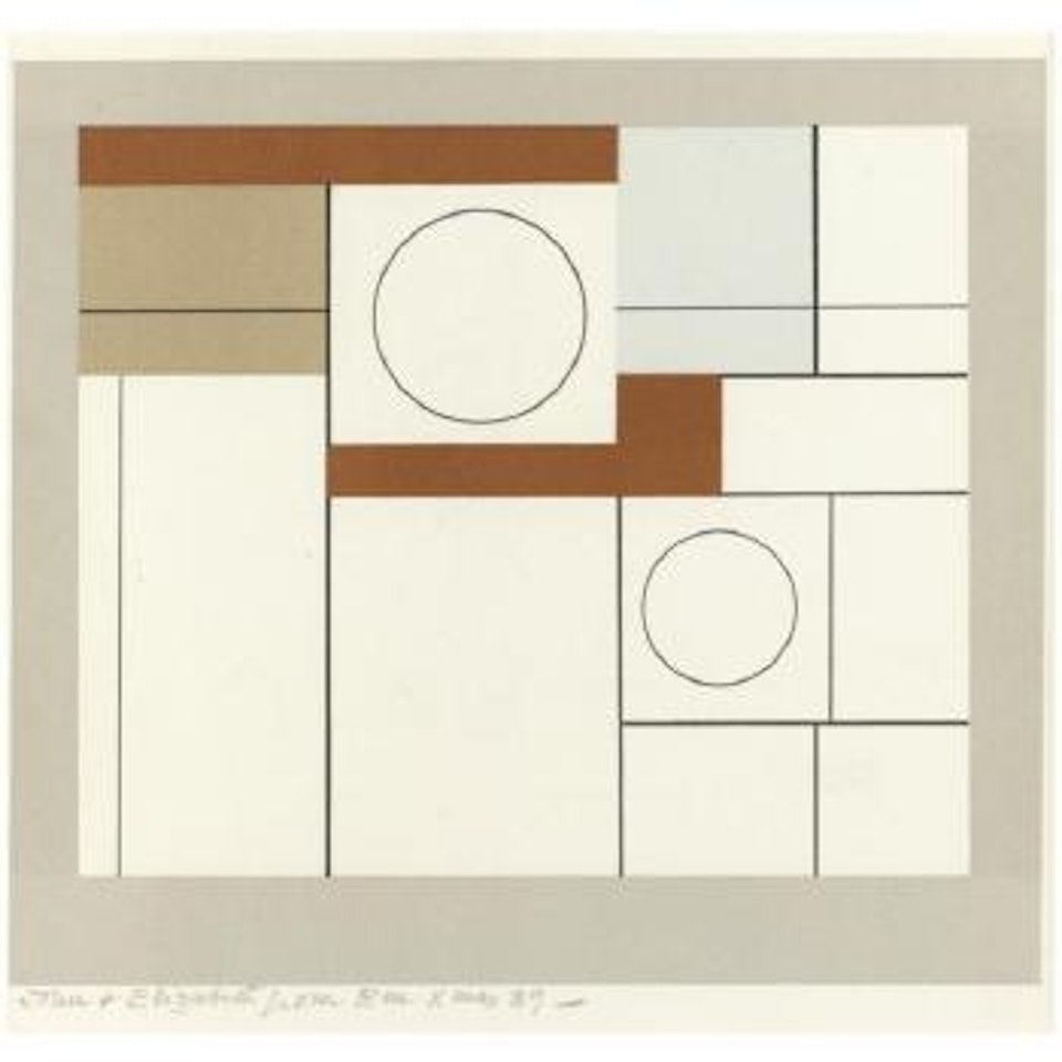 Squares & Circles (Alan Cristea 13) by Ben Nicholson, O.M.