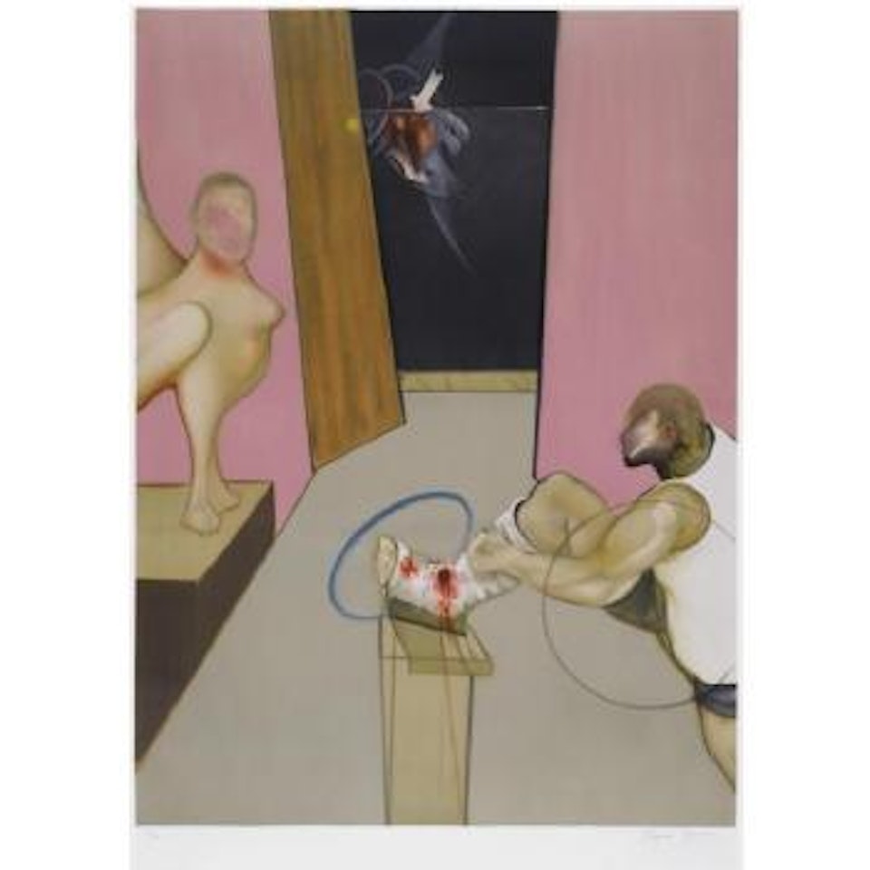 Oedipus And The Sphinx After Ingres by Francis Bacon