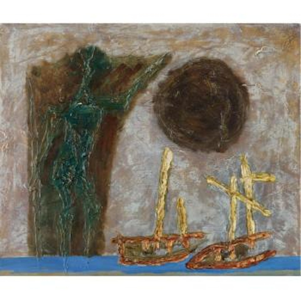 White Boats by M.F. Husain