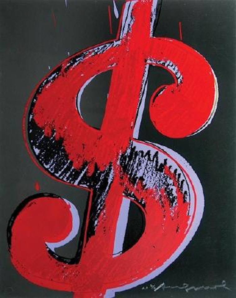 $ (see F.&S.IIA 274-279) by Andy Warhol