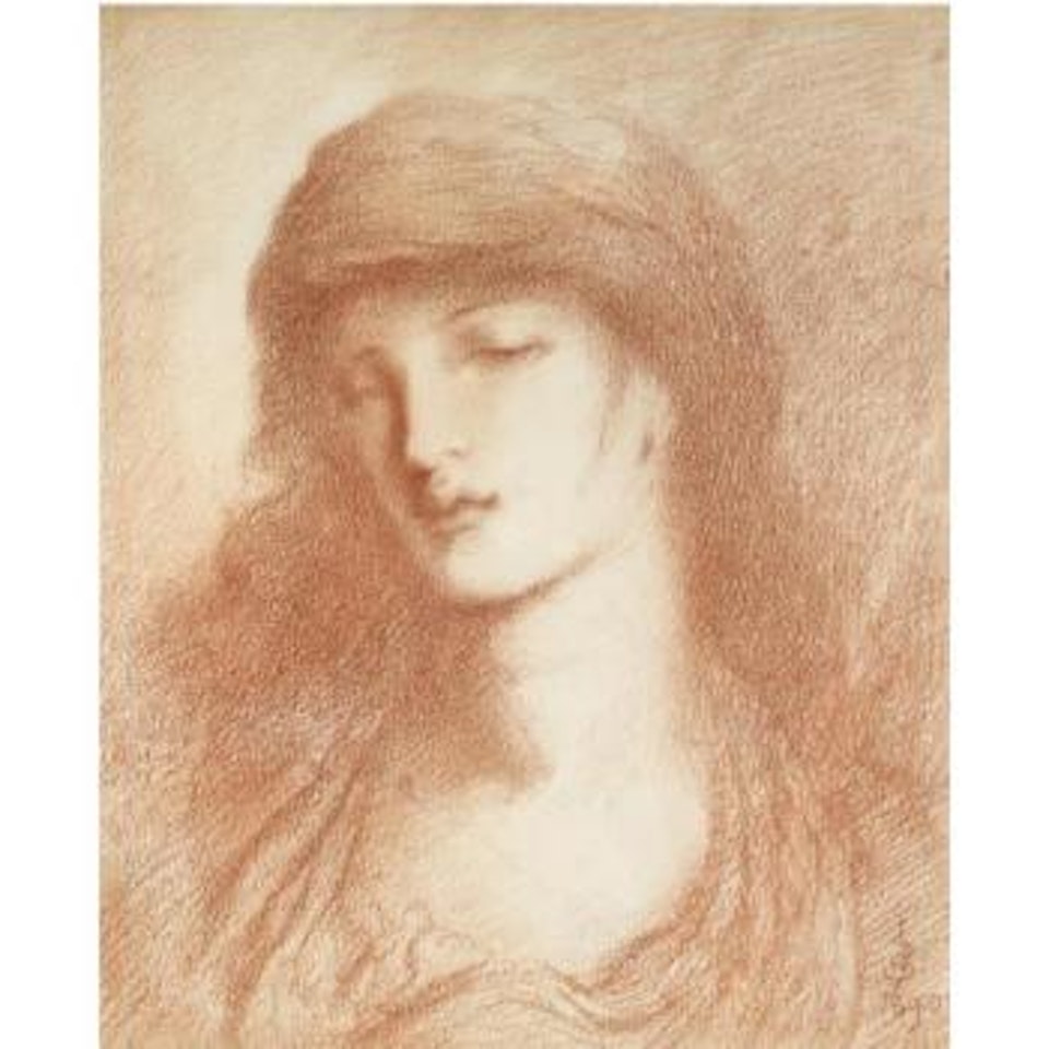 Head Of A Woman by Simeon Solomon