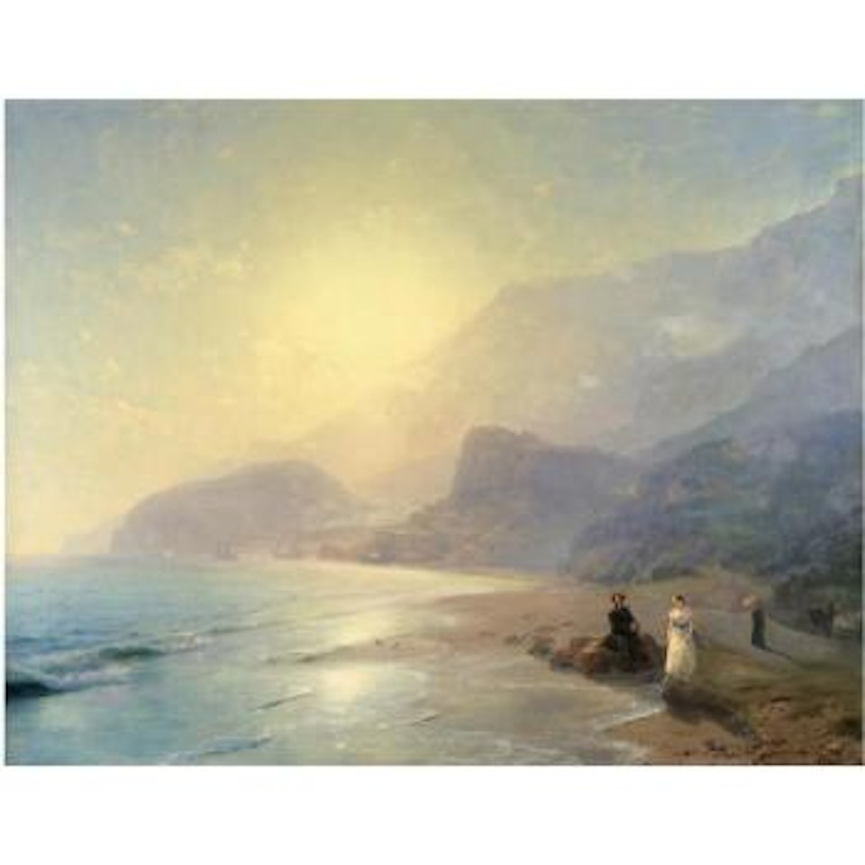 Pushkin And Countess Raevskaya By The Sea Near Gurzuf And Partenit by Ivan Konstantinovich Aivazovsky