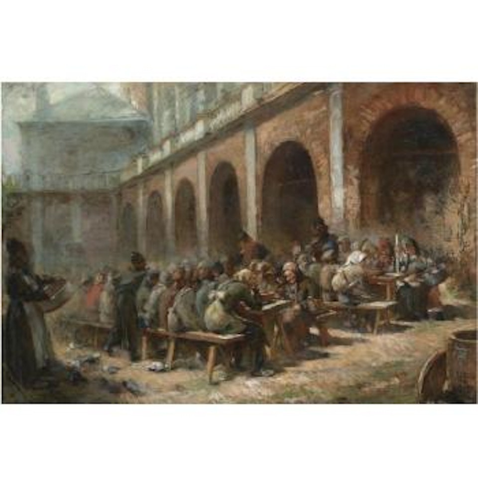 Pilgrims' Refectory At The Sergeev Trinity Monastery by Konstantin Makovsky