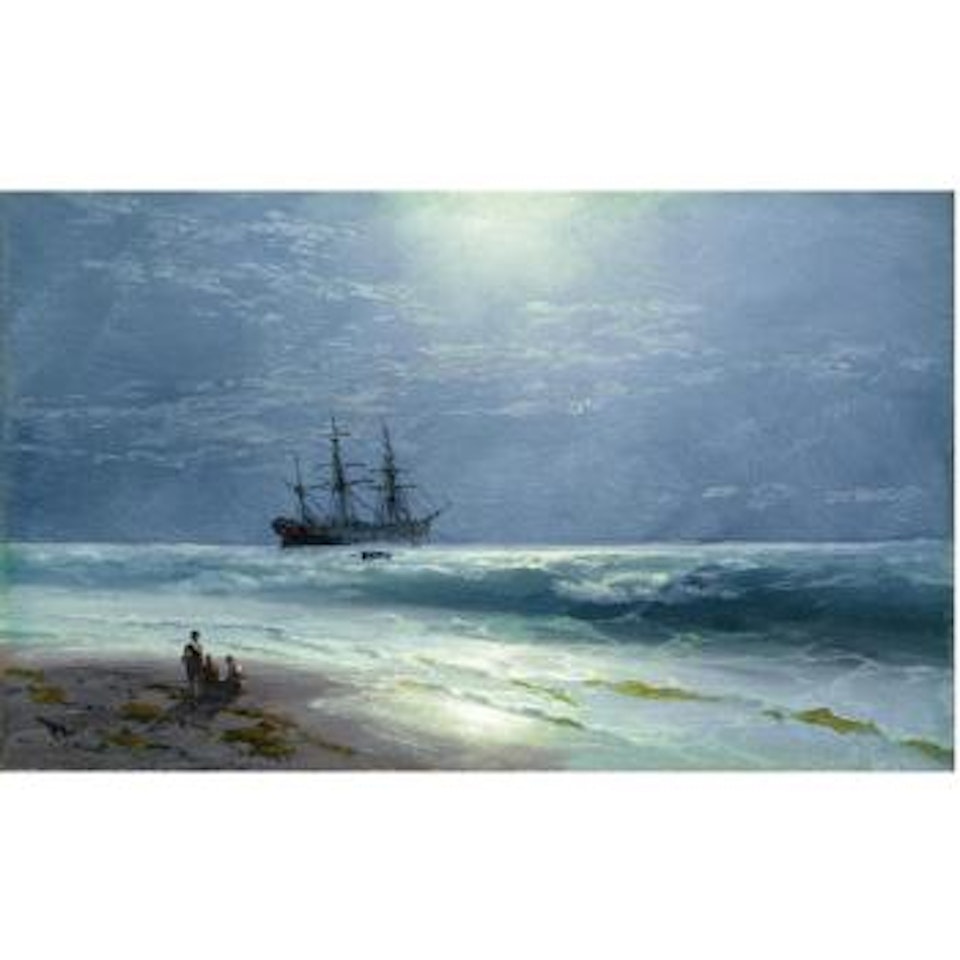 Moonlit Landing by Ivan Konstantinovich Aivazovsky