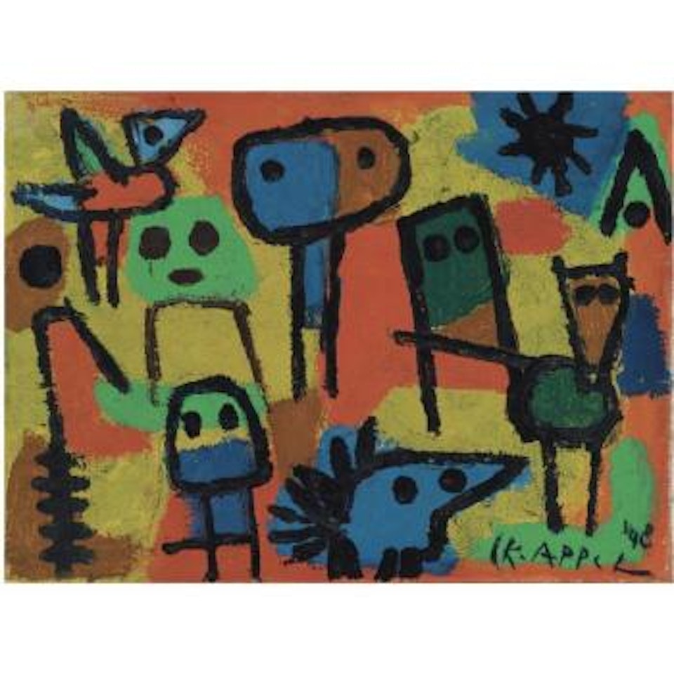 Kinderen En Dieren by Karel Appel