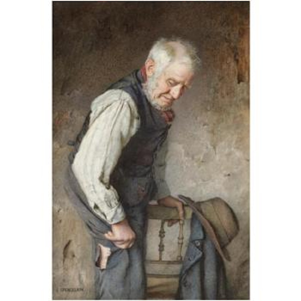 The Torn Trouser by Charles Spencelayh