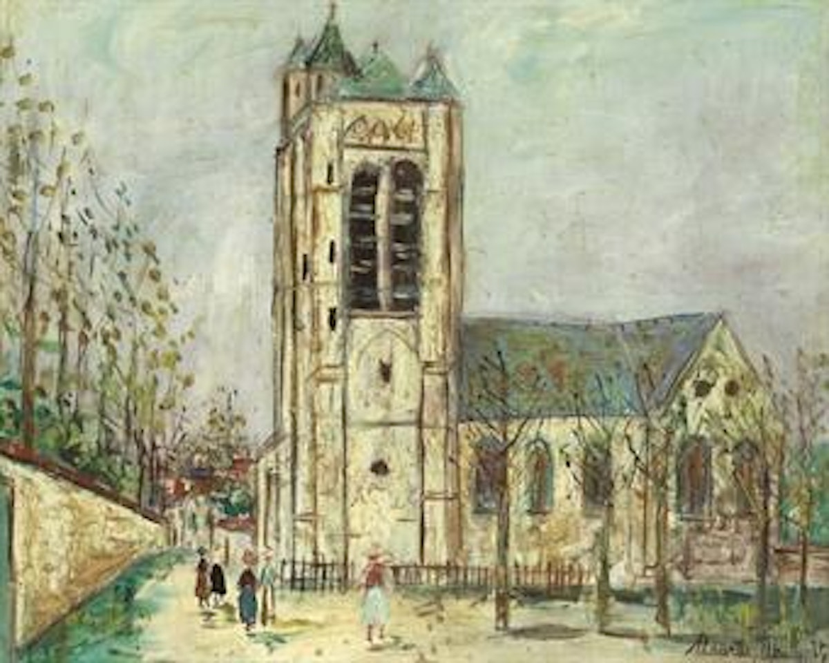 Eglise de la Ferté-Milon (Aisne) by Maurice Utrillo