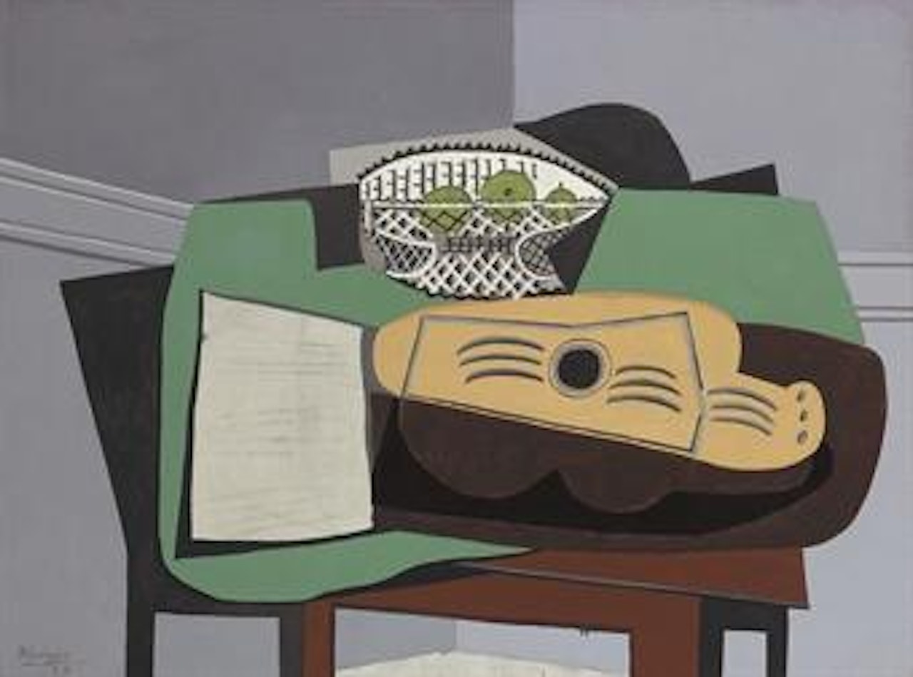 Partition, Guitare, Compotier by Pablo Picasso