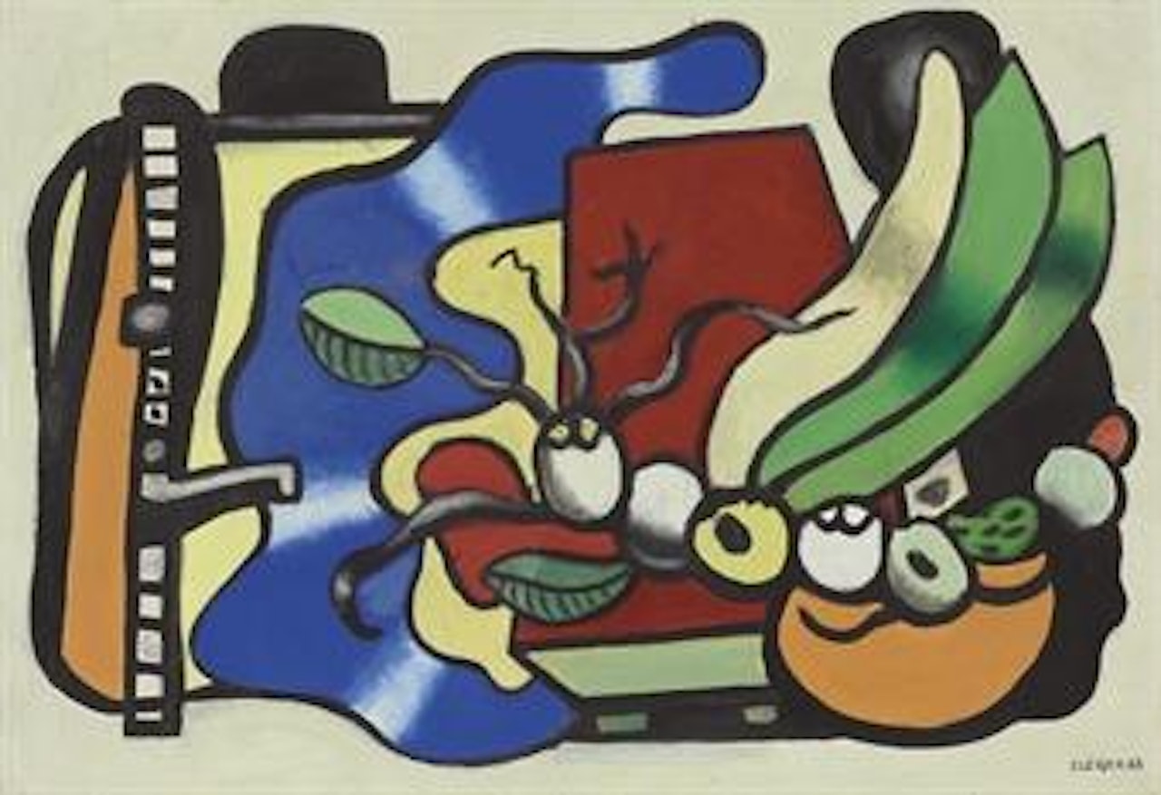 Esquisse pour La nature morte aux trois feulles by Fernand Leger