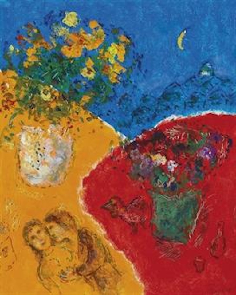 Souvenirs de deux bouquets by Marc Chagall