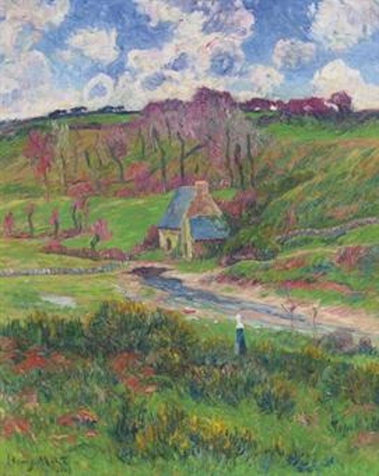 Bretonnes au bord de la rivière by Henry Moret